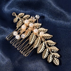 The Gold Leaf Design Wedding Bridal Hair Combs